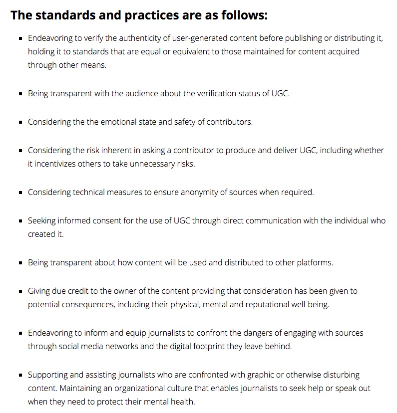 ONA Social Newsgathering Ethics Code – ONA s Digital Toolkit